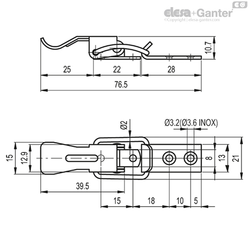 TLC. Hook clamps | Elesa+Ganter